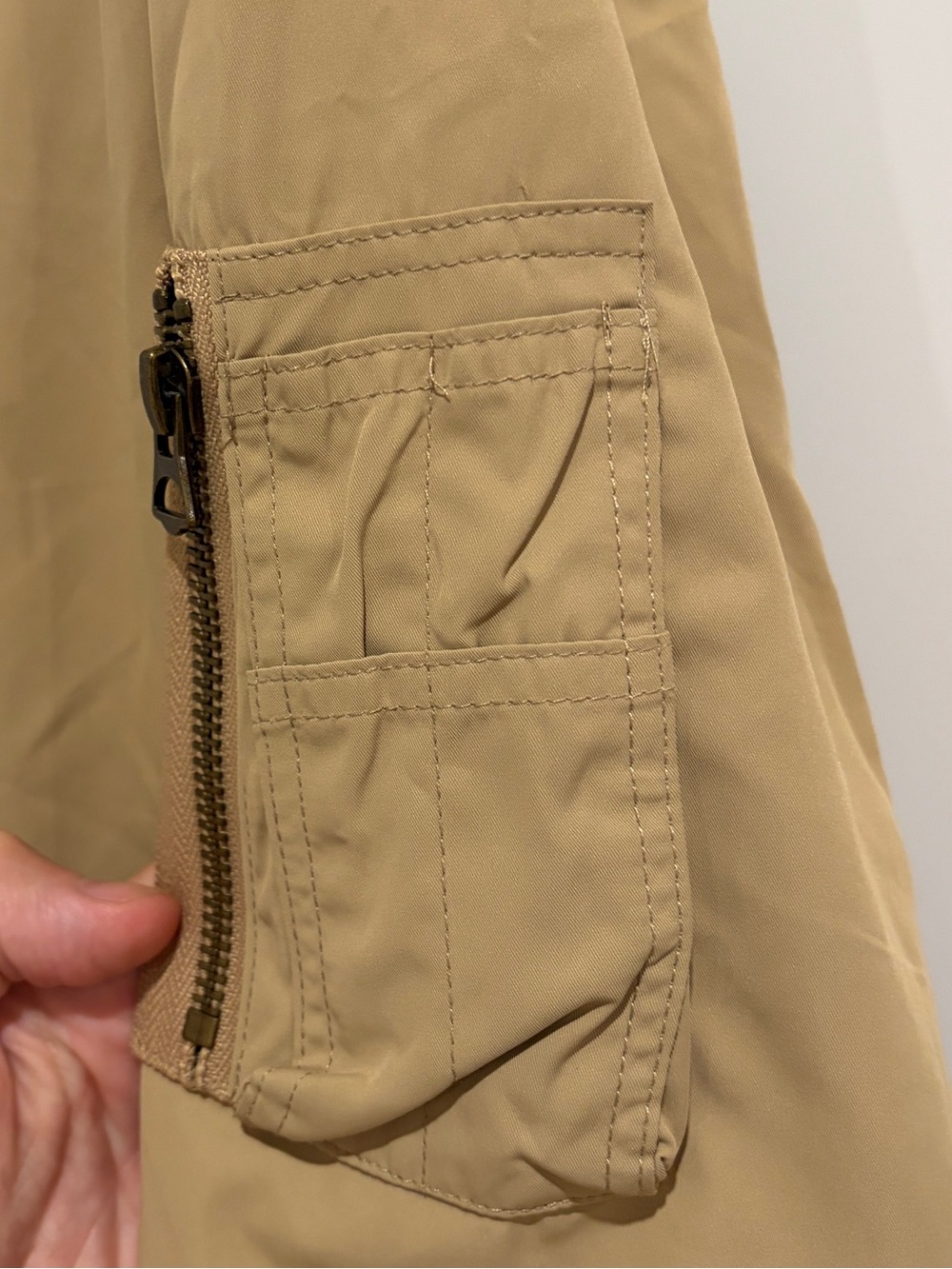 Ever Forward XL Beige Premium Bomber Jacket NEW - Picture 6 of 7